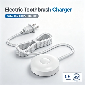 แท่นชาร์จสำรองสำหรับแปรงสีฟันไฟฟ้า Oral-B IO Series แบบแม่เหล็ก ทนไฟ ใช้ไฟ AC 5V/1A 10W เป็นมิตรกับสิ่งแวดล้อม สีขาว รุ่นที่ 7 - Product Image 1