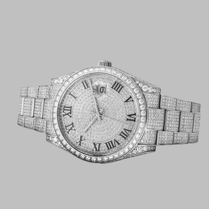 Reloj Deportivo Hip Hop con Incrustaciones de Diamantes, Movimiento Mecánico Automático ETA, Luminoso, con Alarma, Fase Lunar y Moissanita - Product Image 2