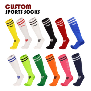 <span class=keywords><strong>Chaussettes</strong></span> de football pour hommes personnalisées, colorées, OEM, à ressorts antidérapants, de haute qualité, tricotées, respirantes et à séchage rapide - Product Image 1