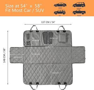 Telo Coprisedile Posteriore per Cani da Auto - Amaca Impermeabile per Cani con Finestra in Rete e Tasche Antiscivolo per Auto - Product Image 2