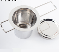 Meilleure vente 304 filtre à thé en acier inoxydable créatif Simple infuseur à thé brasseur réutilisable maille passoire à thé métal écologique