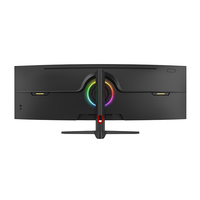 Nieuwe 49-inch gebogen frameloze 144Hz VA/TN/IPS LED-monitor voor gaming, geschikt voor laptop en desktop gebruik, met geïntegreerde speaker, 32:9