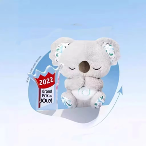 Muñeco de Peluche Koala con Orejas Móviles, Luz de Respiración Ajustable en 5 Etapas, Juguete Relajante para Bebés, Regalo para Festivales - Product Image 5