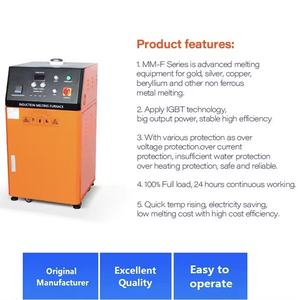 Machine de fabrication de lingots d'or Jinlai de 3kg four de fusion à induction pour bijoux industriels <span class=keywords><strong>creuset</strong></span> en céramique graphite à économie d'énergie portable - Product Image 6