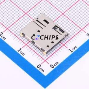 NOS11-S1F1-2000-A SIM Card Connector SMD Connector Plug-In Type Nano SIM Card Card Holder With Card Detection - Product Image 1