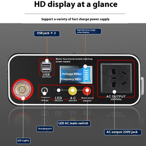 Centrale électrique portable 300W avec sortie 220V AC Générateur solaire pour le <span class=keywords><strong>camping</strong></span> en plein air - Product Image 3