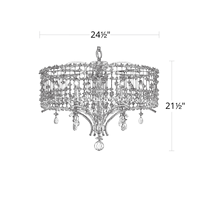 Rustique 8 lumières Led lampe métal Antique suspension lampe salon chambre île cuisine cristal lustre français pays Vintage