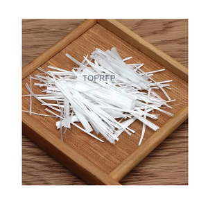Fibres de verre coupées, brins de verre coupés anti-fissuration 12 mm pour mortier et béton, fibres de verre - Product Image 1