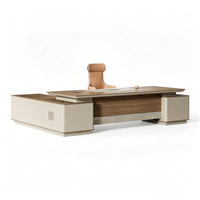 Bureau de direction, simple et moderne, haut de gamme, bureau de luxe léger, bureau de cadre supérieur, bureau de superviseur, bureau de président
