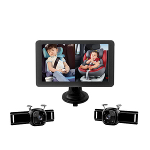 กล้องมองหลังติดพนักพิงศีรษะพร้อมระบบมองกลางคืนแบบ HD สำหรับเด็กทารกในที่นั่งด้านหลัง พร้อมจอภาพติดรถยนต์ขนาด 7 นิ้ว สำหรับเด็ก 2 คน รุ่น YB-407CA-D - Product Image 1