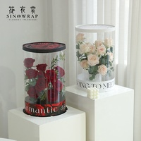 Suministros de floristería ramo decoración caja de embalaje de flores portátil