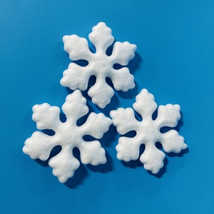 Flocons Mousse 15cm Flocons Neige Paillettes Mousse - Lot De 24 Pièces 15.2cm Pour Déco Noël Bricolage Enfants Mousse
