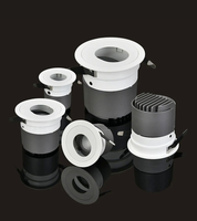 Cob Krom Emas Perak Reflektor Led, Cahaya Turun 15W 20W 30W