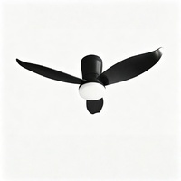 Ventilateurs de plafond modernes de haute qualité, nouveau design, 36 pouces, 5 pales en ABS, avec lumière et télécommande