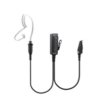 RAYTALK EM-4438 Micro-écouteur espion à tube acoustique - Plastique ABS, prise jack 3,5 mm, microphone flexible, garantie 12 mois pour usage au bureau et à domicile
