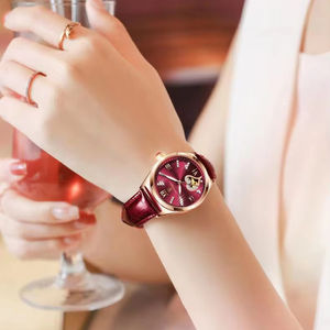 นาฬิกาผู้หญิงอินเทรนด์ใหม่พร้อมนาฬิกาควอตซ์เพชรกันน้ำนาฬิกาข้อมือสุภาพ<span class=keywords><strong>ส</strong></span>ตรีเรืองแสงนาฬิกาข้อมือ<span class=keywords><strong>หนัง</strong></span><span class=keywords><strong>ส</strong></span>ำหรับผู้หญิง - Product Image 6