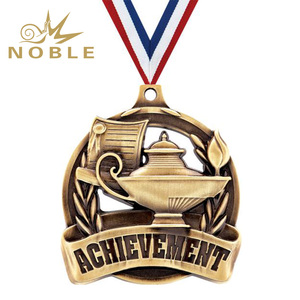 Customized 3D Diecast Achievement Medals Runner up Medal Scholastic Achievement Medal with Ribbons - Product Image 2