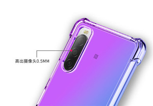 Para <span class=keywords><strong>Sony</strong></span> <span class=keywords><strong>Xperia</strong></span> <span class=keywords><strong>10</strong></span> <span class=keywords><strong>II</strong></span> gradientes Airbag del teléfono del TPU del caso de textura suave de silicona celular teléfono inteligente móvil cubierta - Product Image 5