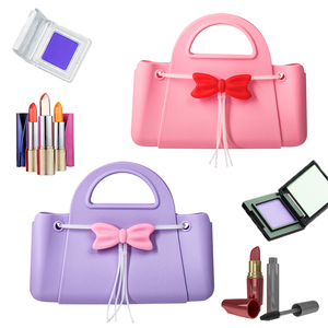 Mignon noeud point Silicone <span class=keywords><strong>sac</strong></span> à <span class=keywords><strong>main</strong></span> pour adolescents filles enfants porte-monnaie portefeuille accessoire <span class=keywords><strong>sac</strong></span> d'argent - Product Image 1