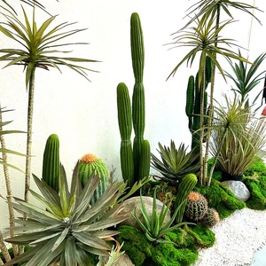 Cactus artificiel en plastique, fausse boule de cactus <span class=keywords><strong>du</strong></span> désert, grande pièce décorative pour aménagement sous escalier - Product Image 2
