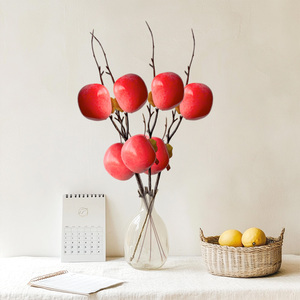 Rama Artificial de Frutas (Caqui y Granada) para Decoración Navideña, de Acción de Gracias, Bodas, Cocina, Oficina y Hogar, Ecológica, 45cm - Product Image 5