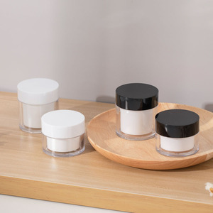 Pot de crème Shunxu 30g 50ml haute transparence double couche avec revêtement intérieur pour crème visage et mains - Product Image 2