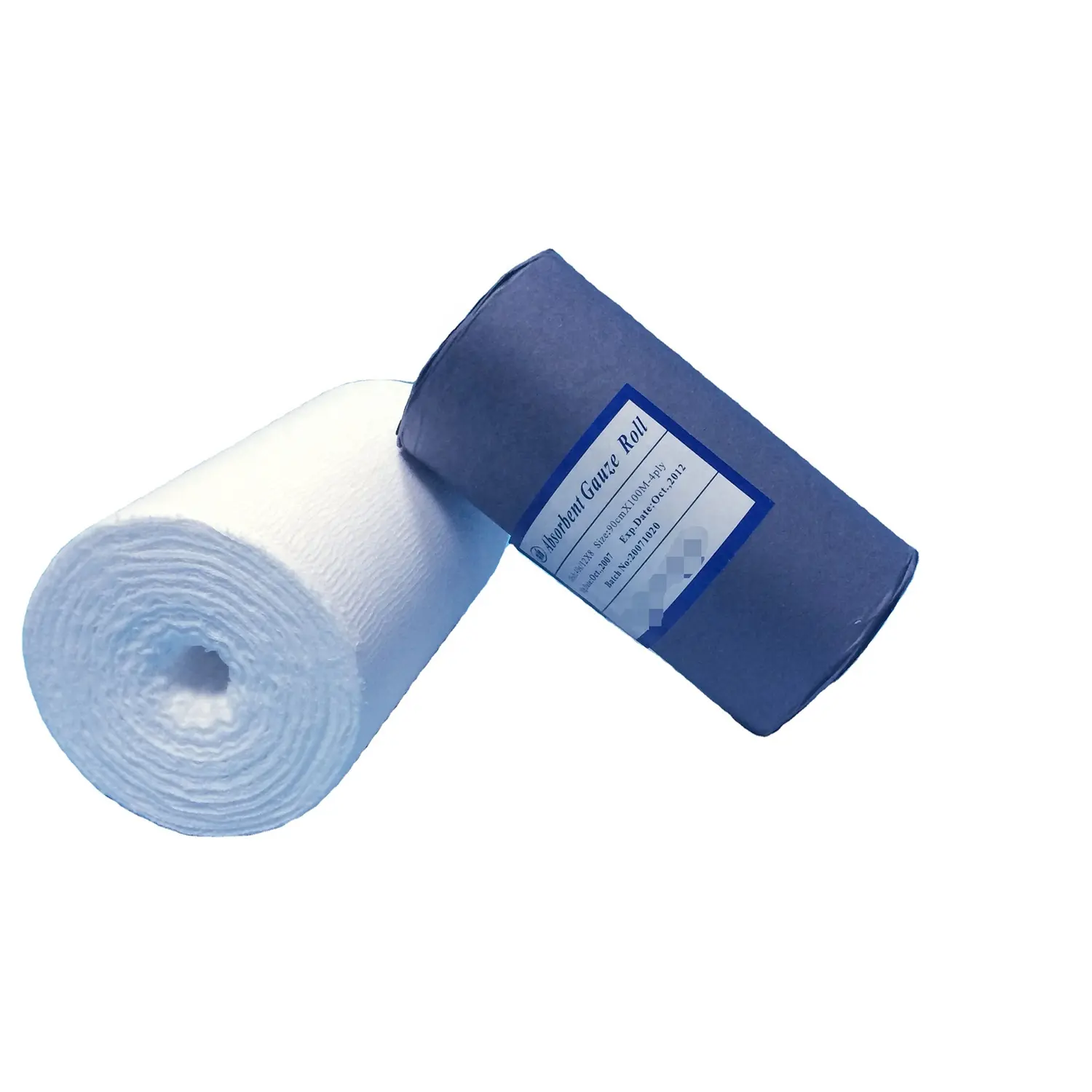 Wholesale 4 ply 100y 100% Cotton Absorbent Bleaching Gauze Roll for Surgical Use