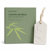 Boîte cadeau suspendue personnalisée, écologique, faite à la main, en papier artistique, parfumée, avec doublure en éponge, paillettes, estampage à chaud doré, impression UV