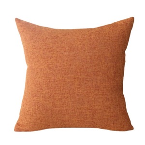 Cojín decorativo Dea de color liso en algodón y lino, 45x45cm, estilo chino moderno, cojín lumbar para sofá, cama, respaldo de silla, con relleno. - Product Image 5