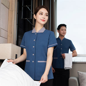 Vente en gros d'usine, chemise à manches courtes pour le personnel de nettoyage, réceptionniste, service en chambre, personnel de ménage, hôtel, restaurant - Product Image 5