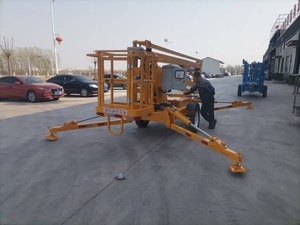 <span class=keywords><strong>TUHE</strong></span> 50ft 16m Boom LIft Aérienne Seau Électrique Homme Ascenseur Remorquage Derrière Remorque Monté Articulé Cherry Picker pour l'Usage Bâtiment - Product Image 2