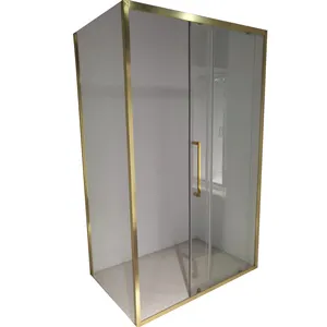 Box doccia bagno doccia porta in vetro porta doccia in oro personalizzato