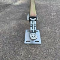 Kit complet de quincaillerie pour portail coulissant cantilever, avec roulettes de rail, butée et accessoires de guidage