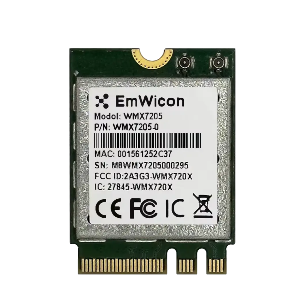 Клиентский модуль Qualcomm WCN6856 Emwicon WMX7205-0 беспроводной модуль трехдиапазонный 2,4 ГГц/5 ГГц/6Gz Wifi6e модуль M.2 2230 A + E Key