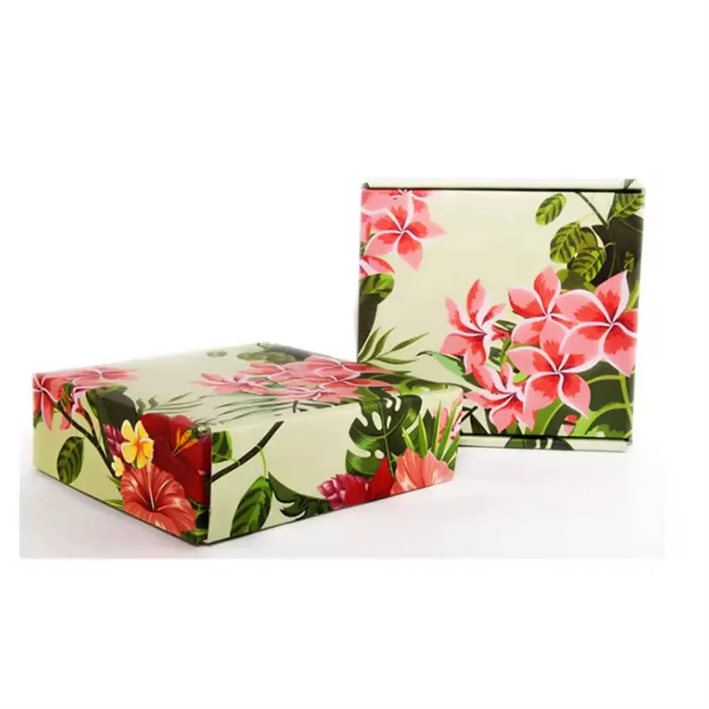 Fabricante profesional Producto personalizado Caja de cartón de regalo plegable Cajas de envío cuadradas para embalaje