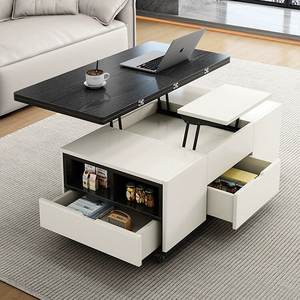 Table basse relevable multifonctionnelle moderne NKAHS avec tiroirs de rangement et étagère dissimulée pour le mobilier de salon - Product Image 1