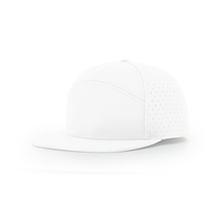 Casquette personnalisée Richardson 169 style 7 panneaux à bord plat étanche broderie Logo découpé au laser trou perforé casquette Snapback