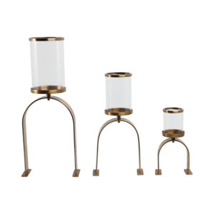 Portacandele in vetro con base ad arco, candelabro a pilastro per decorazioni da mensola, tavolino da caffè e camera da letto - Product Image 4