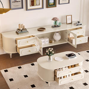 Meubles en bois pour la maison de style américain minimaliste Télévision moderne en gros Console multimédia de luxe en bois Meuble d'intérieur Support de télévision - Product Image 3