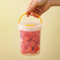 Bocal de bouteille de qualité alimentaire de 250ml boîtes à l'échelle transparentes à grains entiers organisateur de cuisine boîtes de rangement stockage et conteneur de nourriture