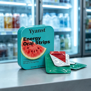Tiras Orales Disolubles con Sabor a Sandía Yyanst, Caja Metálica, Paquete de 30 Unidades - Product Image 2