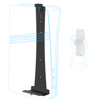 Support de montage mural pour PS5/PS5 Pro/PS5 crochets de rangement minces ensemble contrôleur support de stockage pour casque