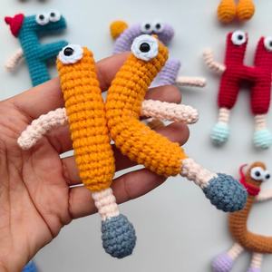 Meilleur prix de vente en 2026, alphabet et chiffres faits à la main, peluche amigurumi, poupée au crochet, porte-clés, meilleur cadeau de Noël ou d'anniversaire - Product Image 6