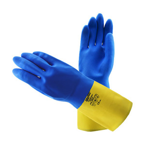 Guantes de neopreno de manga larga unisex, impermeables y resistentes a químicos, guantes de trabajo de seguridad de fabricante para uso industrial - Product Image 4
