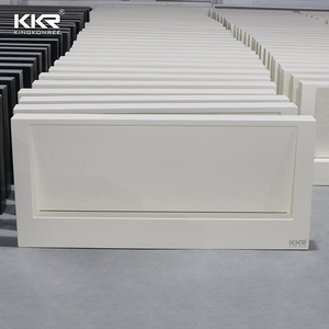 <span class=keywords><strong>Meubles</strong></span> de salle de bains Lavabos muraux rectangulaires Pierre artificielle Surface solide Lavabos de salle de bains Usine chinoise Kkr - Product Image 3