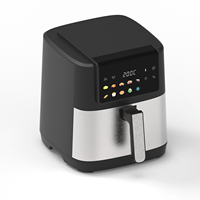 Friteuse à air numérique 6,5 L avec écran tactile, cuiseur électrique avec pot antiadhésif, four à air chaud sain, appareil de cuisine OEM ODM