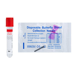 เข็มเก็บเลือดผีเสื้อแบบใช้แล้วทิ้ง21กรัมเข็มปลอดภัยสำหรับสัตว์ทำในเฮนรี่ - Product Image 3