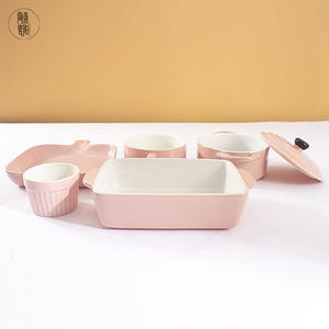 مخصص صغيرة سيراميك زهري صواني للفرن مجموعة فرن صينية فرن ألومنيوم للخبز كعكة السباغيتي تحميص - Product Image 3