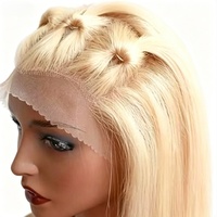 Coup de ciseaux Golden BOB, cheveux courts 100 % naturels, doux et lisses, parfaits pour l'été.