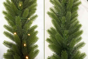 Guirlande artificielle de 9FT 270CM pleine guirlande de Noël PE pour la décoration extérieure - Product Image 4